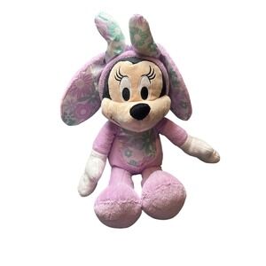 Disney Minnie Mouse Easter‎ Bunny Plush Pink With Decorated Eggs (2+) NWT Cute